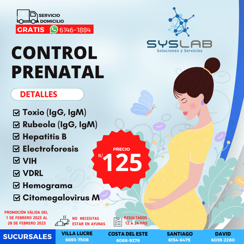 Exámenes Controles Prenatales Laboratorios Syslab