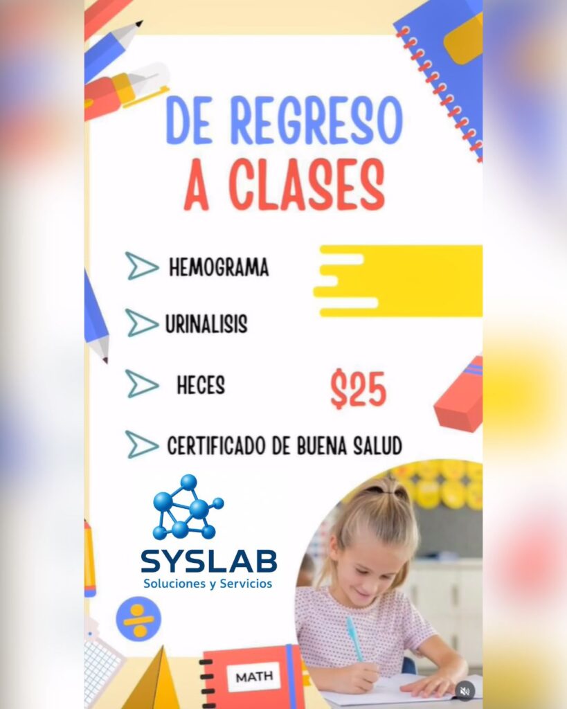 Certificado de Salud Escolar | Laboratorios SYSLAB