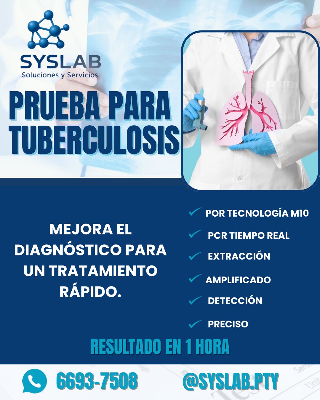 laboratorios syslab panama - prueba de tuberculosis